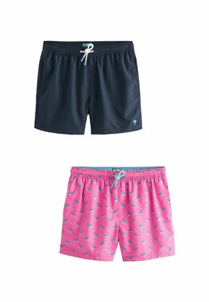 2 PACK  REGULAR FIT - Zwemshorts - pink flamingo navy