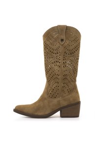 Bottes de cowboy / motard - marron