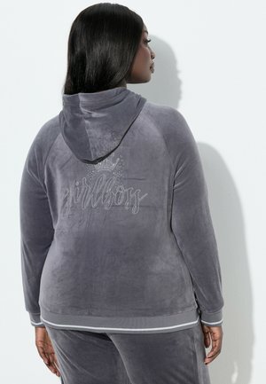 HOMEWEAR BOSS-STICKEREI, KAPUZE, KÄNGURUTASCHE - Kapuzenpullover - dark grey