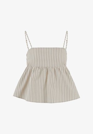 Urban Classics STRIPED CAMI - Felső - cloud white