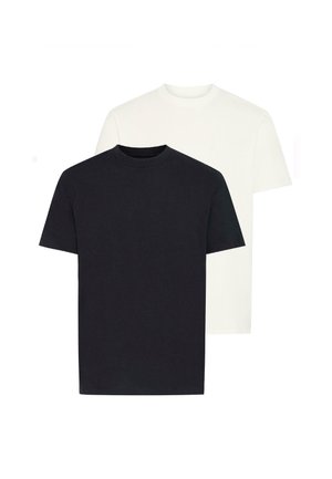 BHIVO 2 PACK - T-paita - snowwhite black