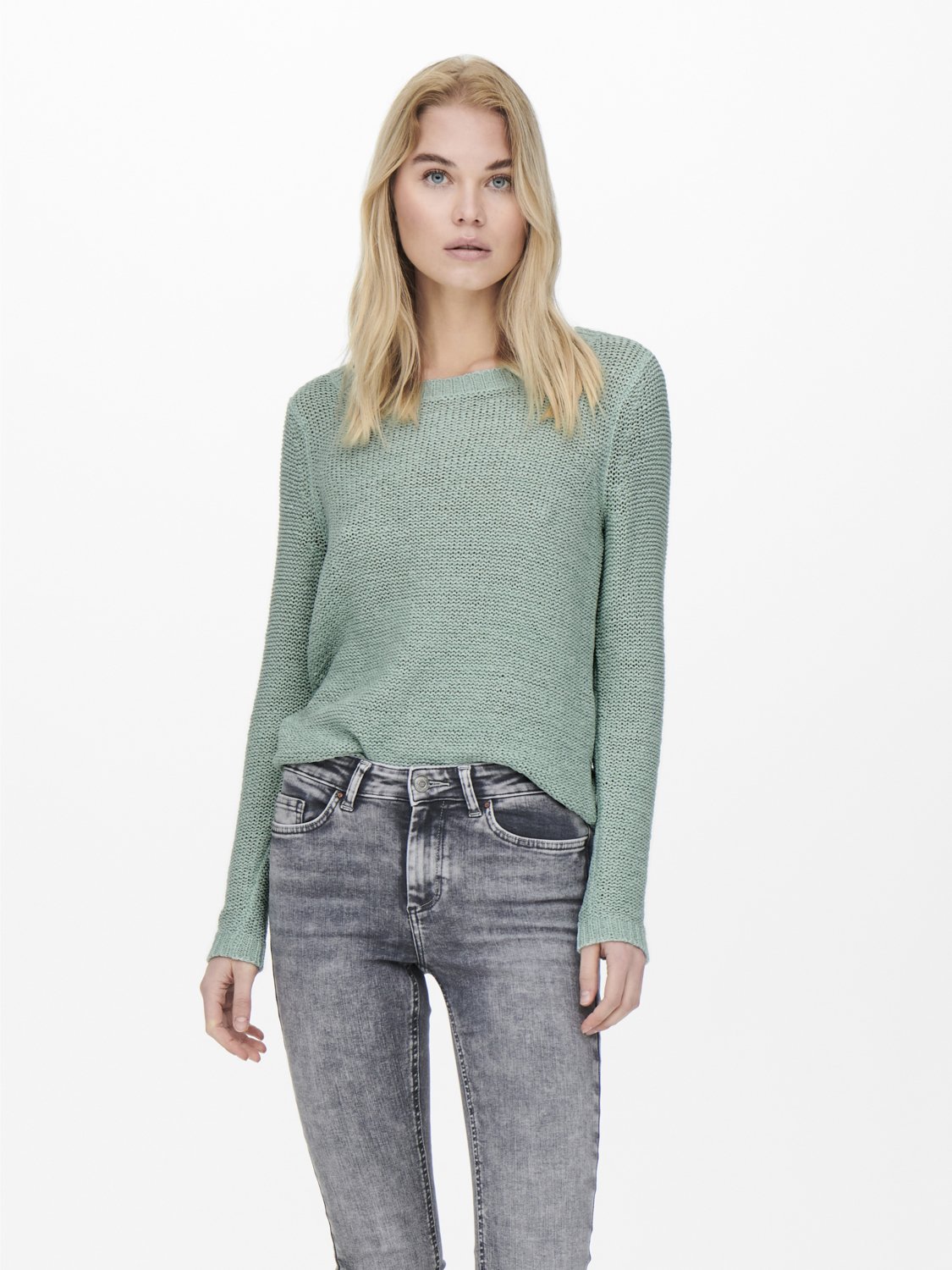 ONLY ONLGEENA - Trui - harbor gray/lichtgroen - Zalando.nl