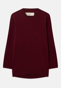 NORTH V NECK  - Neule - burgundy