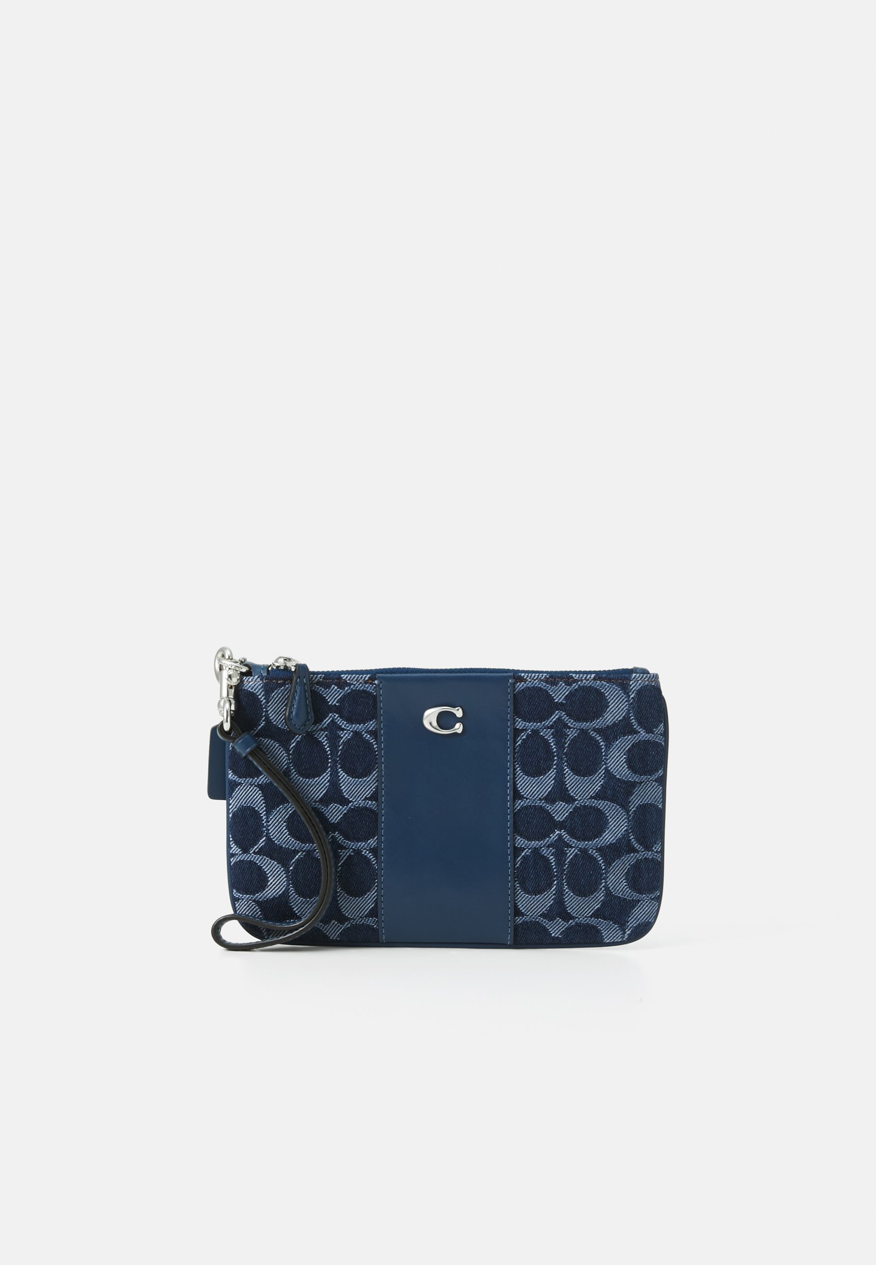 COACH ESSENTIAL SMALL WRISTLET IN SIGNATURE DENIM - Wallet - deep 