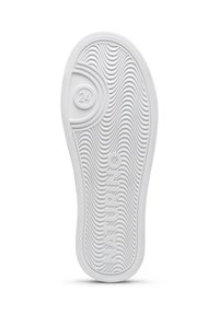 Bílá gumová podrážka boty se vlnitými vzory dezénu a vyraženým textem "NATURINO" s kruhovým detailem ukazujícím velikost "24."