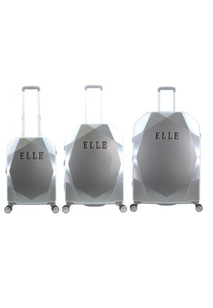 SET - Wheeled suitcase - silver