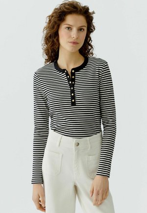 LANGARM - Langarmshirt - white black