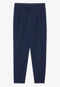 LINEN BLEND - Püksid - navy blazer