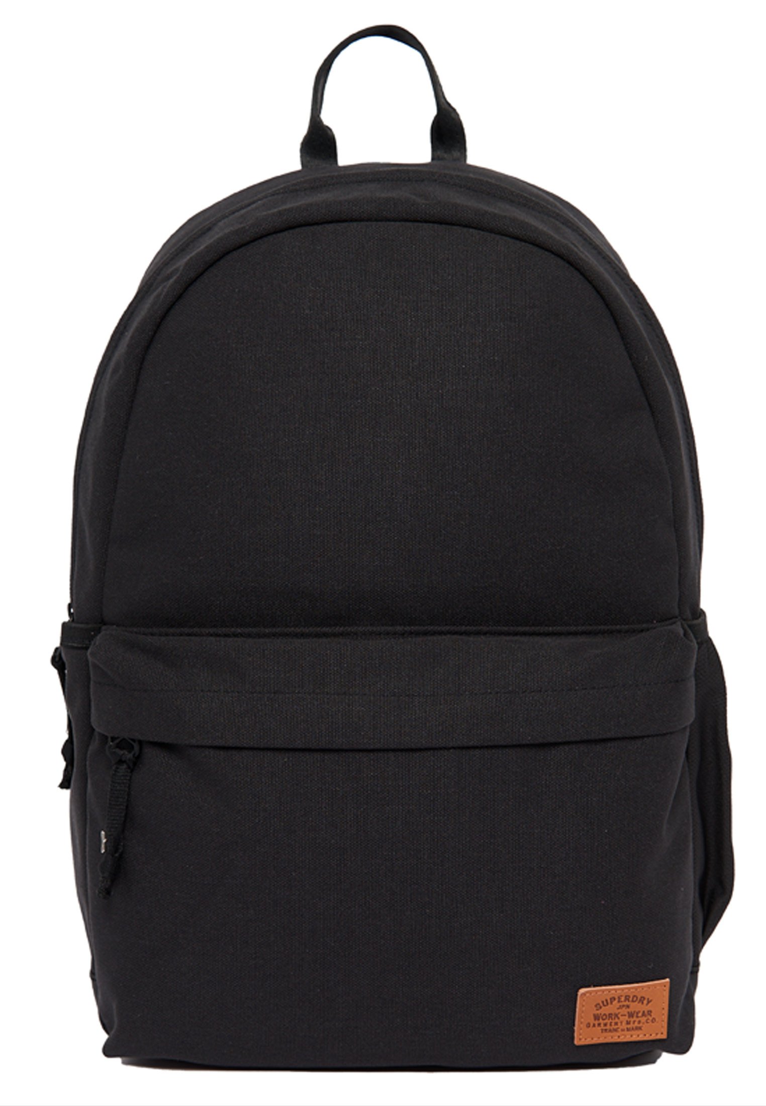 black denim backpack