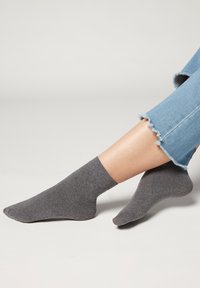 Calzedonia 50 DEN SOFT TOUCH - Strømper - grigio mel.medio