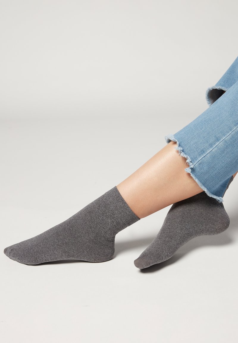 Calzedonia 50 DEN SOFT TOUCH - Strømper - grigio mel.medio