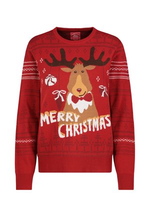 Strickpullover - red