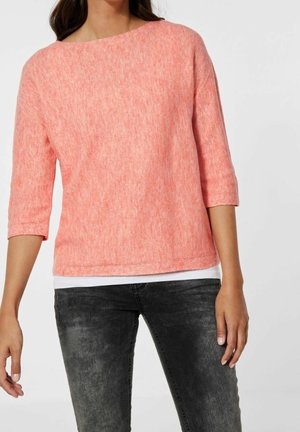 Pullover - mottled light red