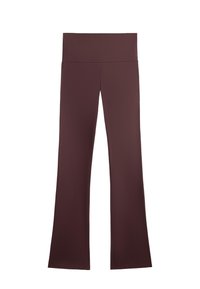 HIGH RISE COMFORTLUX FLARE - Stoffhose - brown