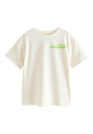Next MINECRAFT LICENSE GRAPHIC - Marškinėliai su spaudiniu - cream
