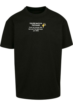 INTEPOL OVERSIZE TEE - Tričko s potlačou - black