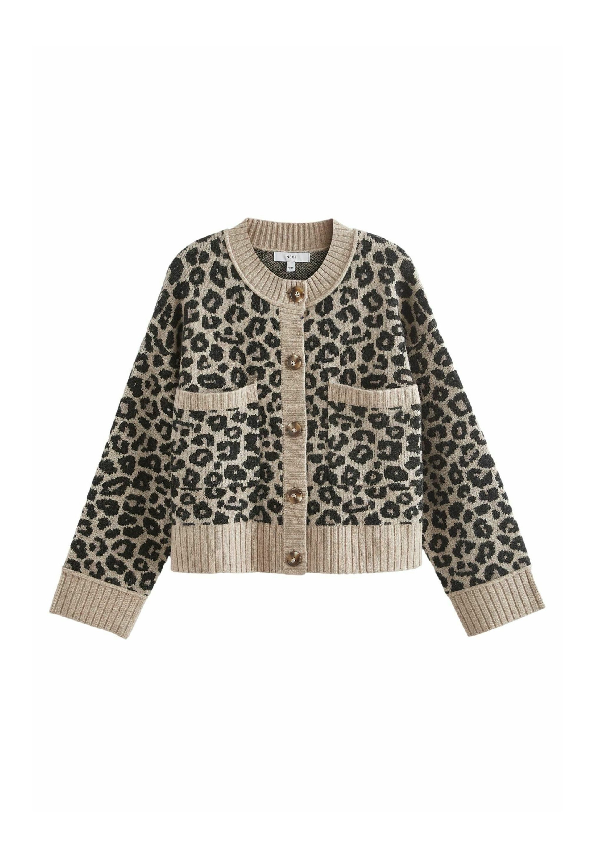 Next POCKET - Cardigan - neutral brown leopard animal/beige