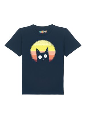 Print T-shirt - french navy