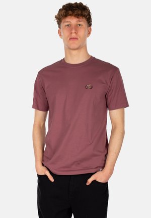 PEACERIDE EMB - Basic T-shirt - plum