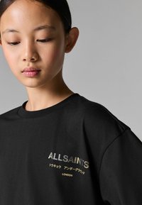smALLSAINTS REGULAR FIT - CREW - Triko s potiskem - black metallic