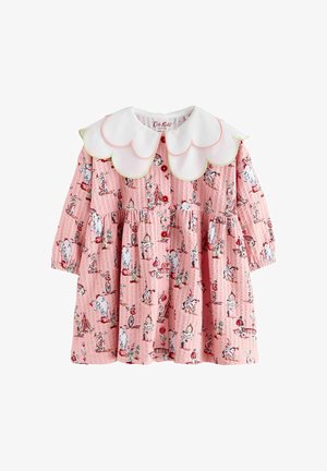 Cath Kidston, COLLARED BUTTON THROUGH DRESS - Tričkové šaty - pink
