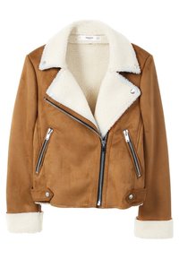 Mango Giacca in similpelle - cognac