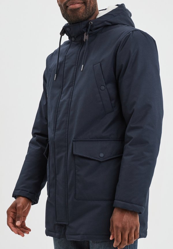 AMERICAN INSPIRATION FASHION COOL EASY MIT KAPUZE - Wintermantel - bleu foncé