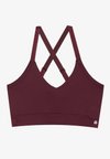 ESSENTIAL MEDIUM SUPPORT SPORTS BRA WITH ADJUSTABLE CROSS BACK - Sujetadores deportivos con sujeción media - 304 - bordeaux