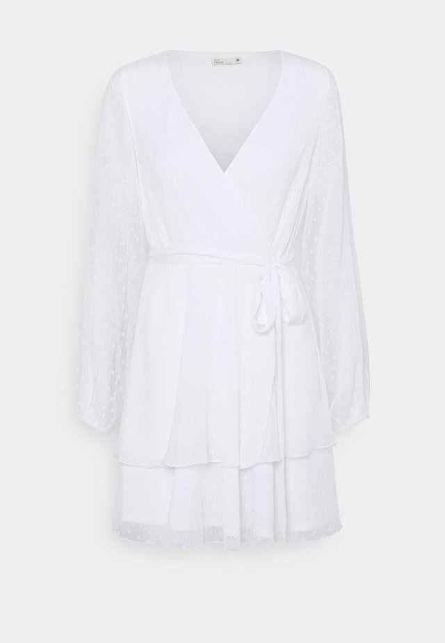 LOVEABLE WRAP DRESS - Cocktailkleid/festliches Kleid - white