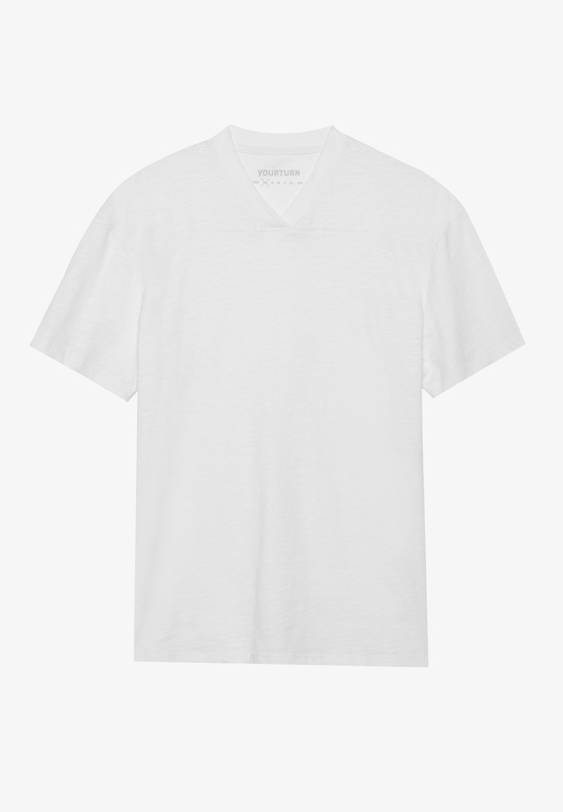 YOURTURN T-shirt basic wit YOURTURN T-shirt basic wit