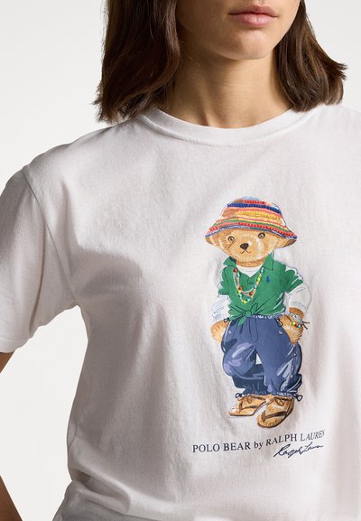 Polo Ralph Lauren POLO BEAR COTTON JERSEY TEE - Camiseta estampada - white