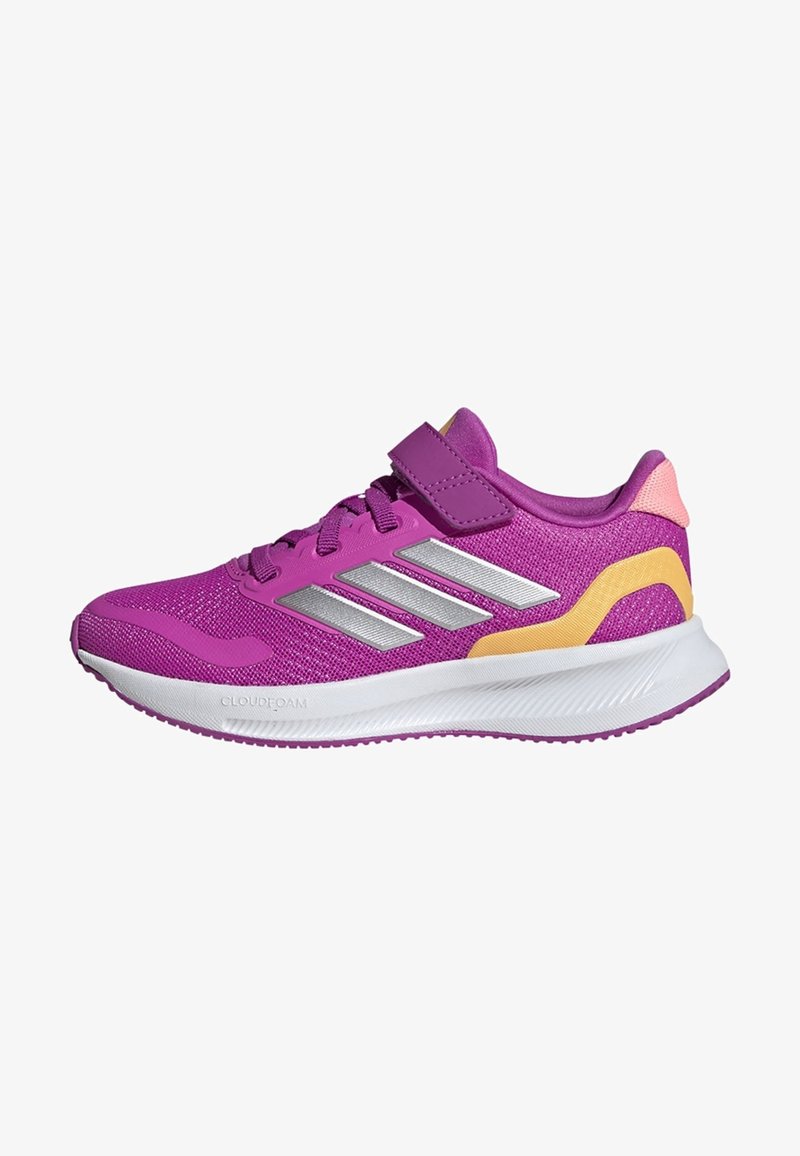 adidas Performance RUNFALCON 5 EL C - Scarpe da corsa su strada - purple burst silver metallic semi spark