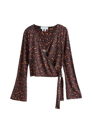 REGULAR FIT  - Long sleeved top - burgundy leopard
