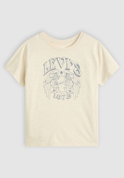 GRAPHIC BOXY - T-shirt imprimé - oatmeal heather
