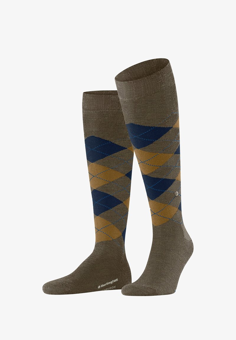 Burlington MELANGE EDINBURGH - Calzettoni - forest