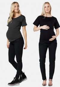 Chelsea Clark 2-PACK BREASTFEEDING - Top - dark grey/black