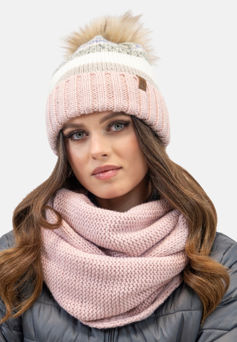 Vivisence SET - Sjaal - light pink