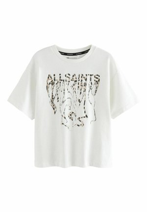 CREW - T-shirt med print - cream