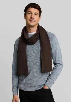 TOM TAILOR, Sjaal - dark chocolate brown melange