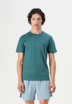 Abercrombie & Fitch PUFFY ICON CREW - T-shirt basic - green