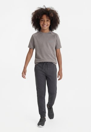 Jack & Jones Performance JCOCNZ PARIS JNR - T-shirts - gray flannel