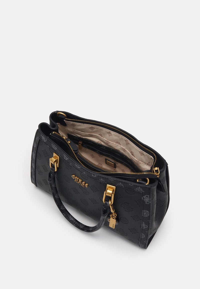 Damen Handtaschen | Guess ABEY GIRLFRIEND SATCHEL Handtasche blackout wash/schwarz - ST77711 Damen Handtaschen | Guess ABEY GIRLFRIEND SATCHEL Handtasche blackout wash/schwarz - ST77711