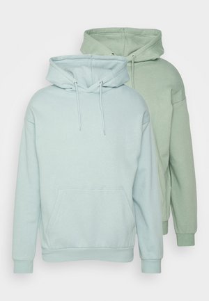 2 PACK - Kapuzenpullover - green/blue