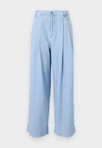 PANT STRIPE - Platėjantys džinsai - light-blue denim