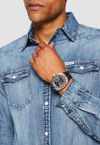 Guess TOP GUN - Klokke - black/silver-coloured