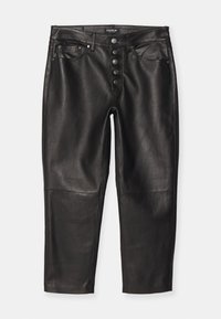KOONS BUTTON - Skindbukser - black