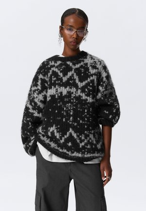 OVERSIZED - Pullover - black dark