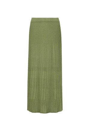 Falconeri, RIBBED LAMÉ - Jupe longue - green