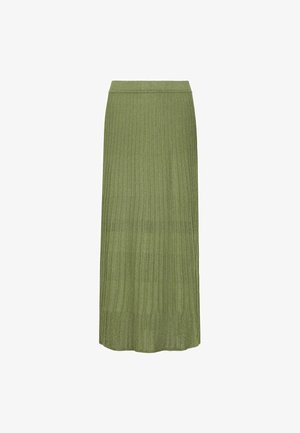 Falconeri, RIBBED LAMÉ - Jupe longue - green