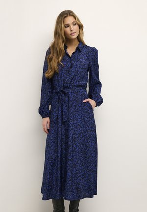 KAMIRA - Skjortklänning - black blue flower